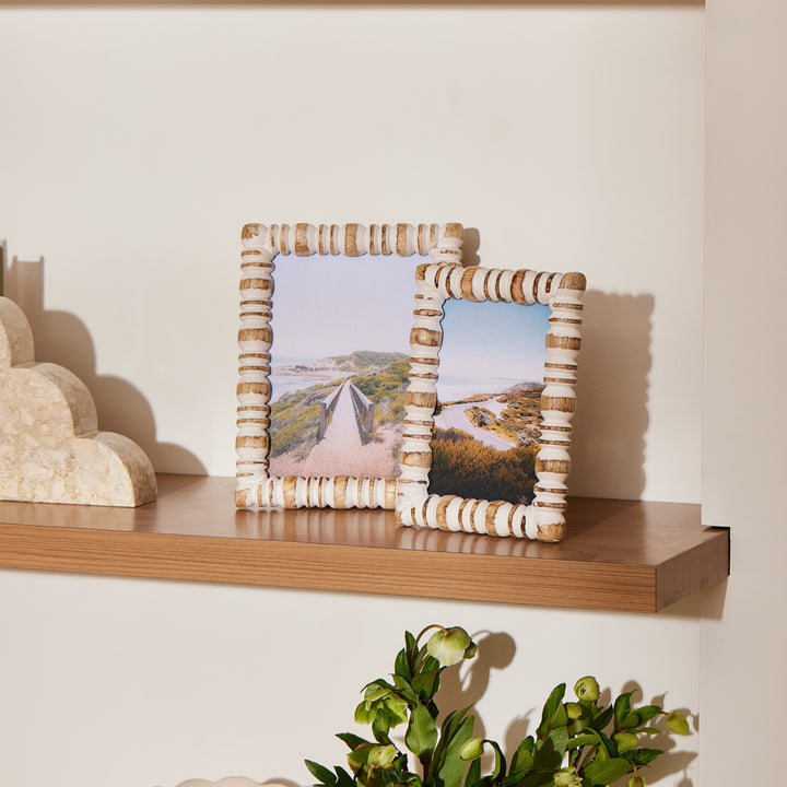 Noah Whitewash Photo Frame Small