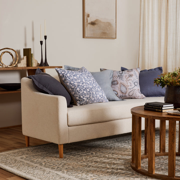 Samson Beige / Blue Cushion - Madras Link