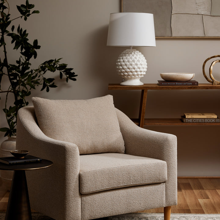 August Textured Stone Armchair - Madras Link