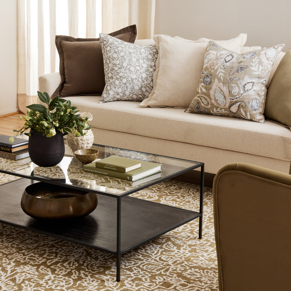 Samson Green / Beige Cushion - Madras Link