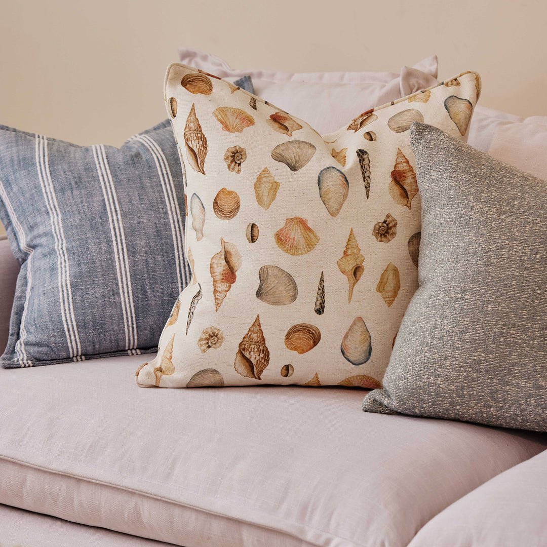 Shelly Beach White Cushion - Madras Link