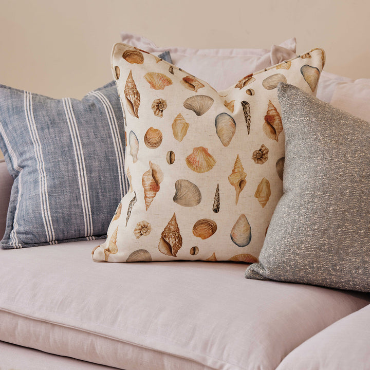 Shelly Beach White Cushion - Madras Link
