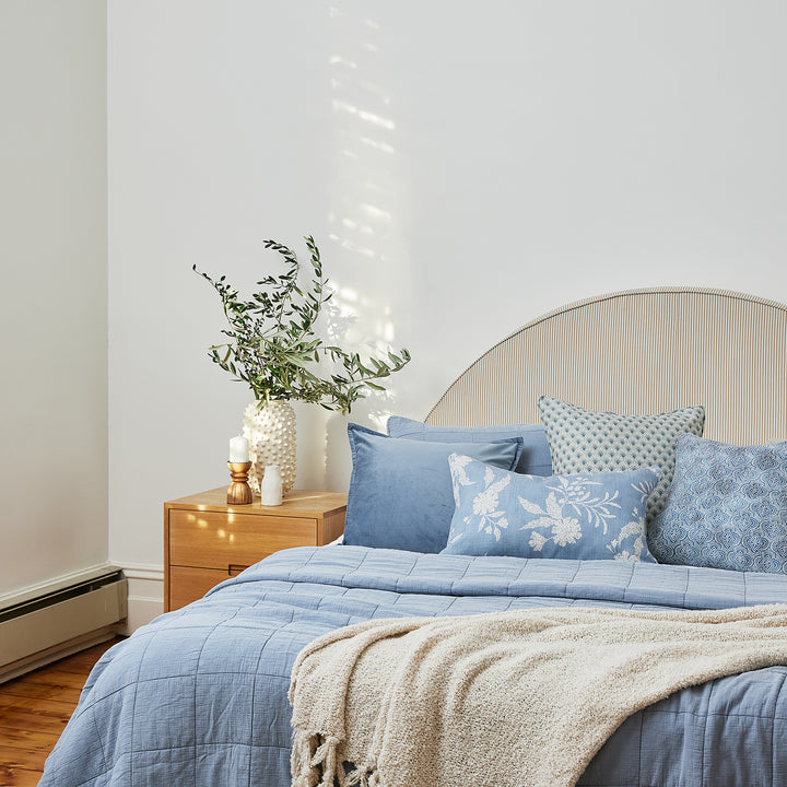 Aries Blue Cushion - Madras Link
