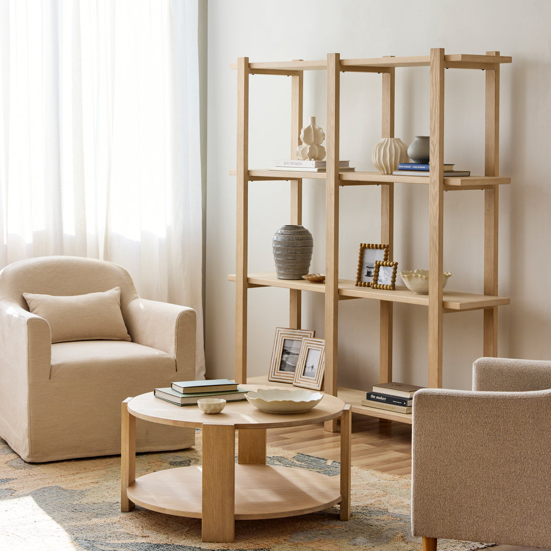 Hudson Light Wood Shelving Unit - Madras Link