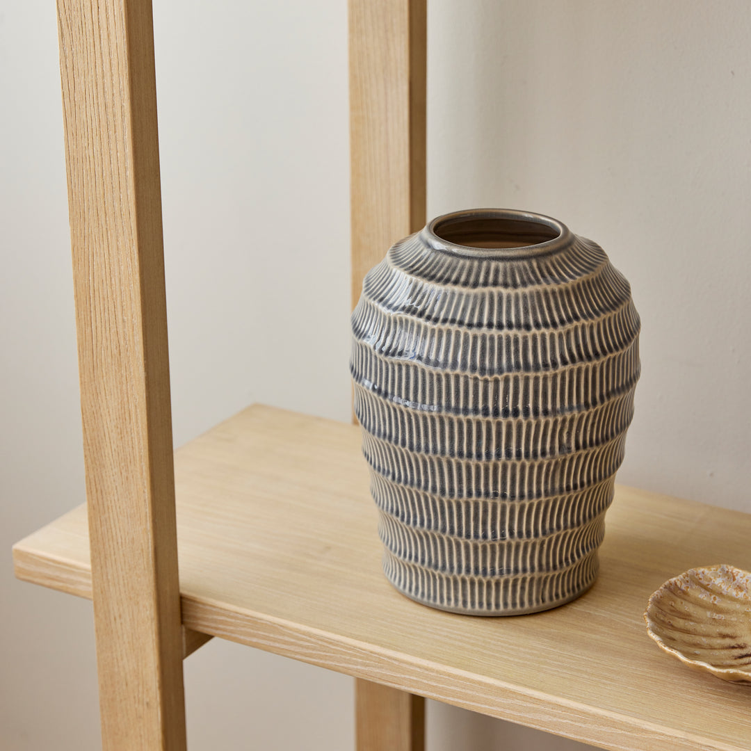 Nautilus Light Blue Vase - Madras Link
