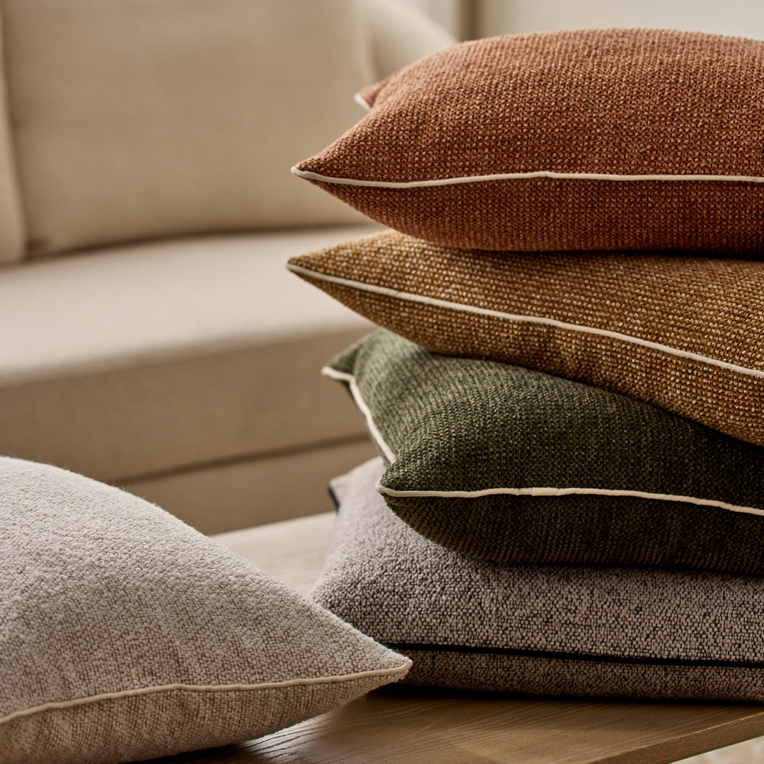Casey Light Neutral Melange Lumbar Cushion - Madras Link