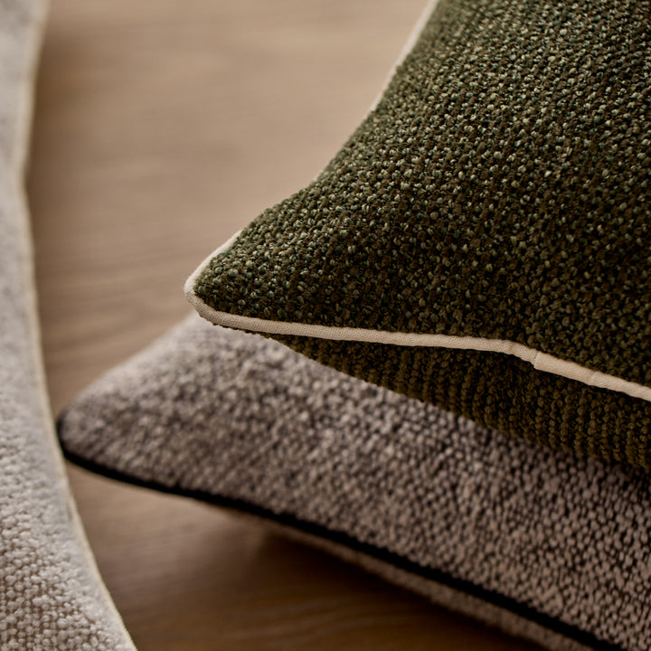 Casey Dark Green Melange Cushion - Madras Link
