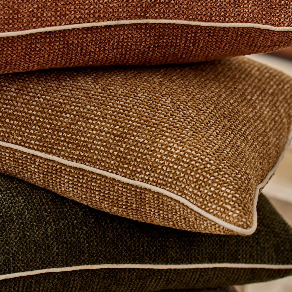 Casey Mustard Melange Lumbar Cushion - Madras Link