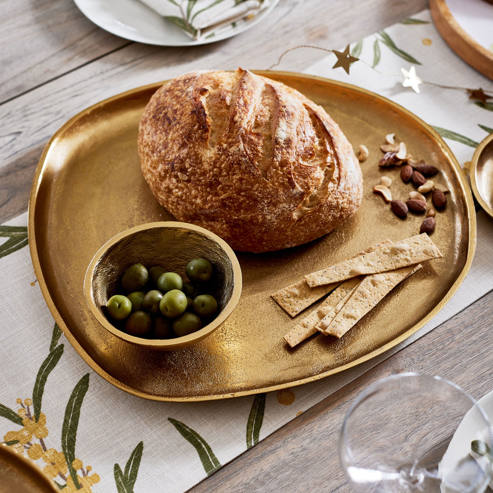 Eve Gold Irregular Platter - Large - Madras Link