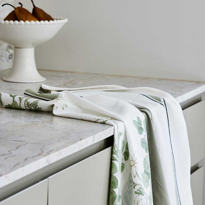 Flannel Flower Tea Towel - Pack of 3 - Madras Link