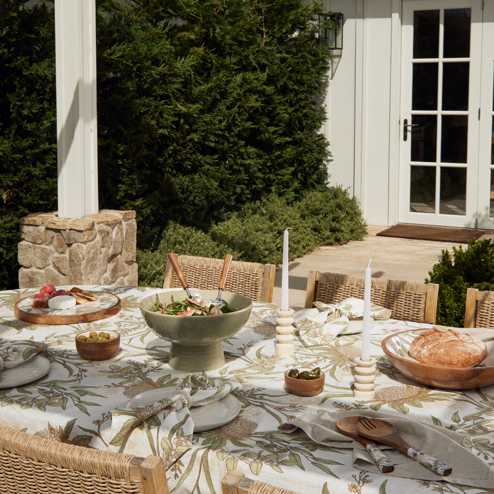 Glenelg Neutral Round Platter - Madras Link