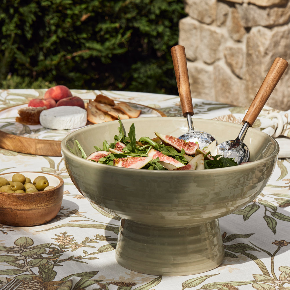 Linwood Beaten Salad Servers - Madras Link