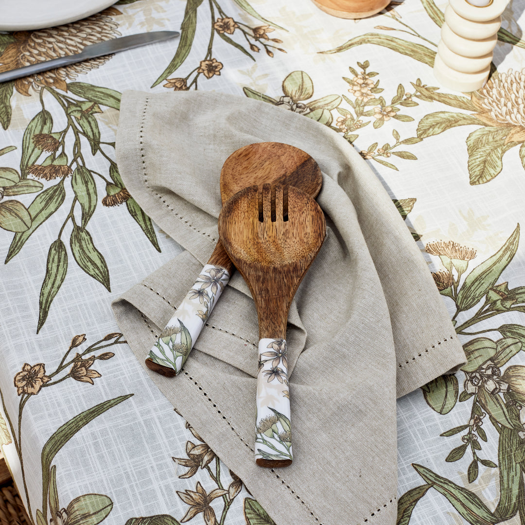 Glenelg Neutral Salad Servers - Madras Link