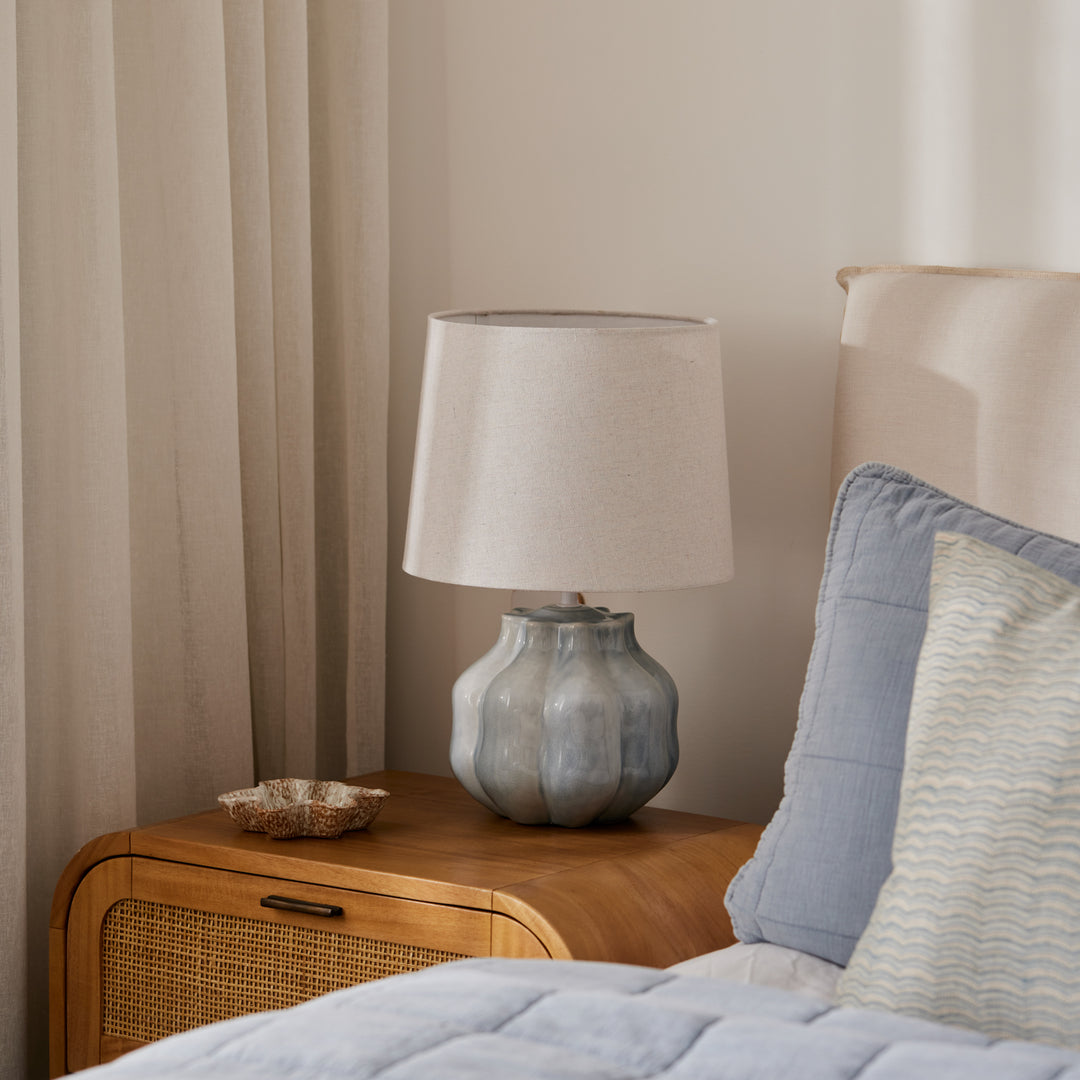 Somerset Pale Blue Lamp - Madras Link