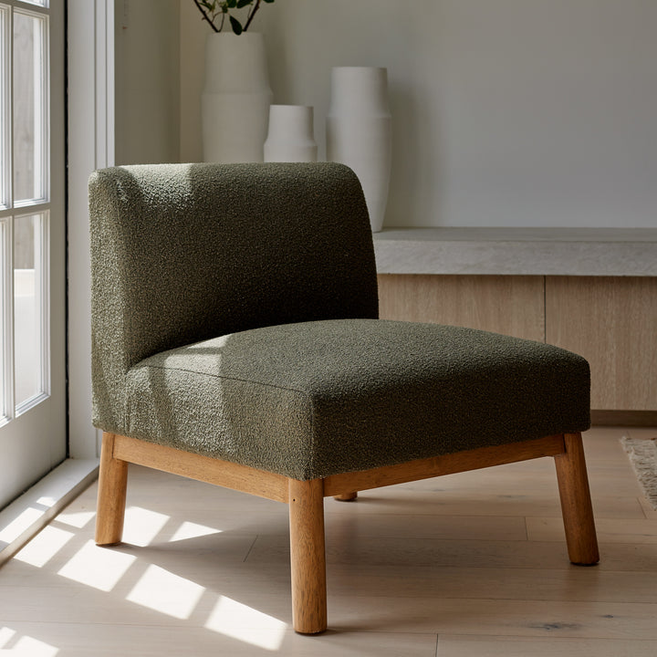 Harley Green Boucle Occasional Chair - Madras Link