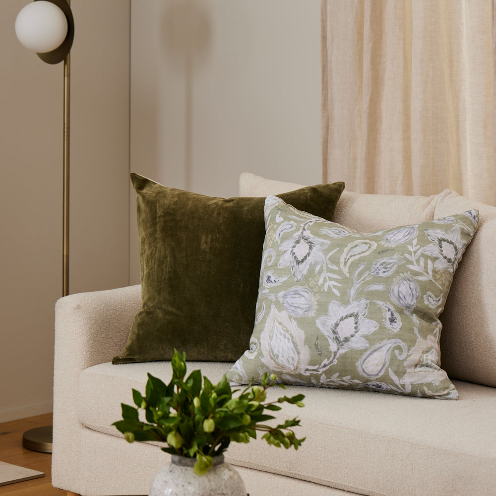 Samson Moss Cushion - Madras Link