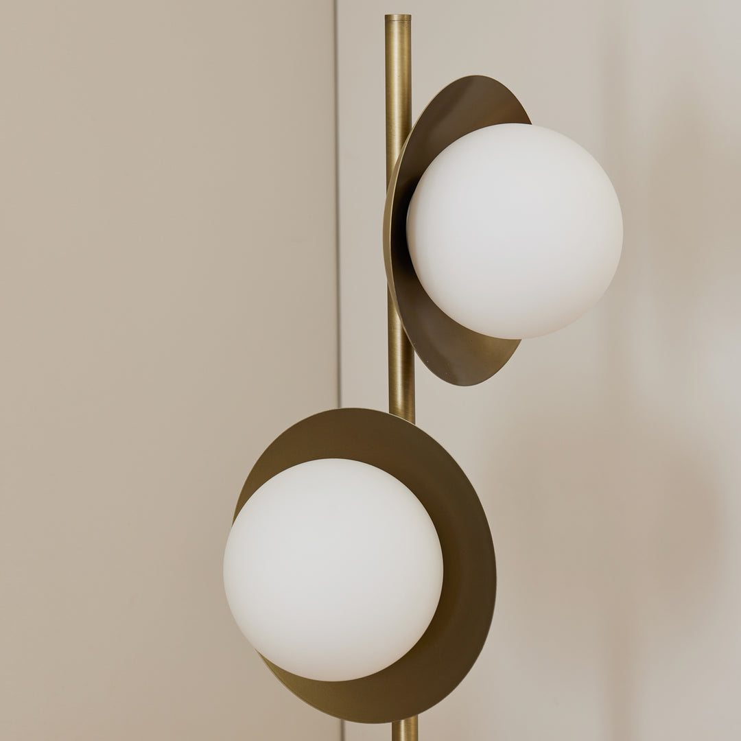Marlow Antique Brass Floor Lamp