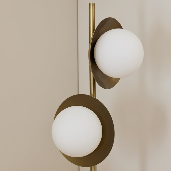 Marlow Antique Brass Floor Lamp