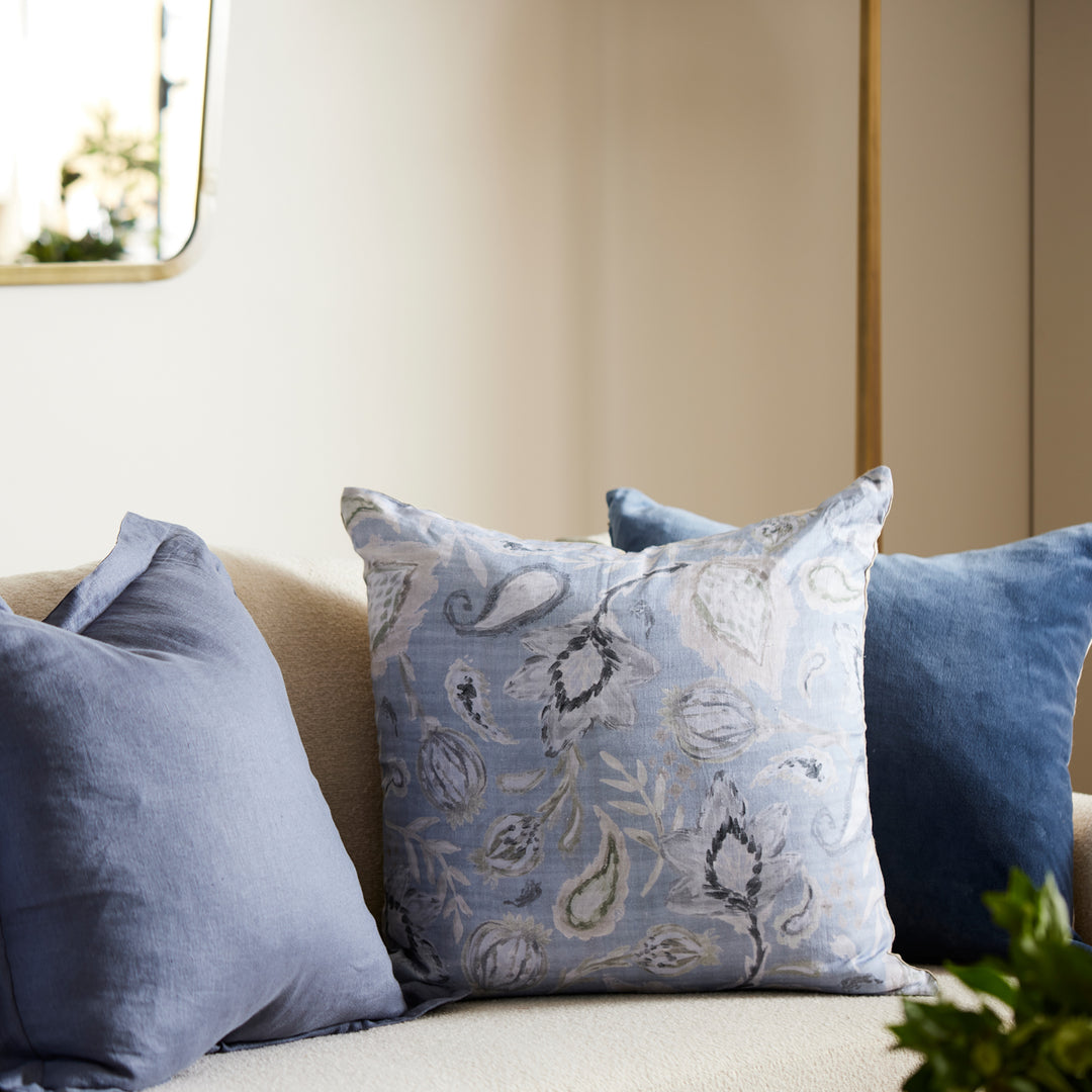 Samson Light Blue Cushion - Madras Link