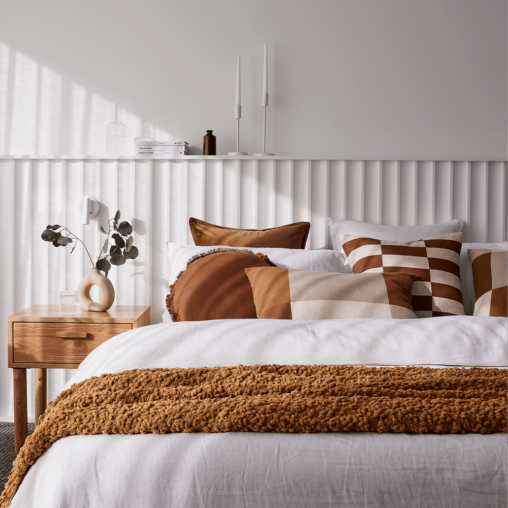 Alpine Mustard Throw - Madras Link