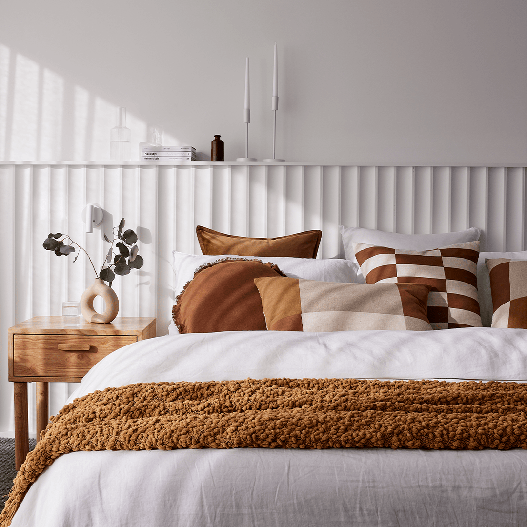 Alpine Mustard Throw - Madras Link