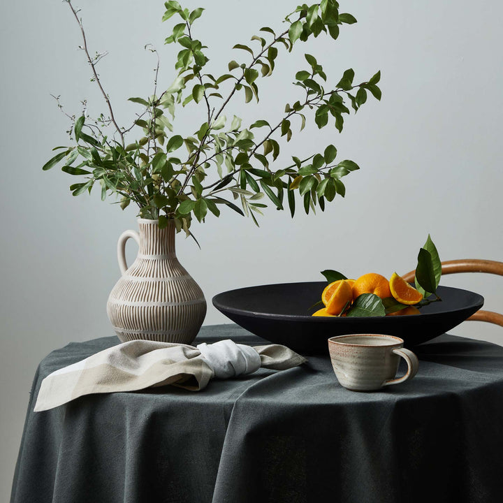 Elliot Black Shallow Bowl - Madras Link