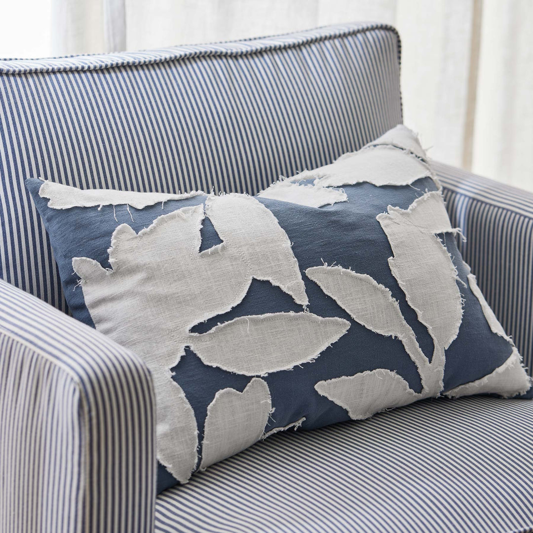 Morris Blue Stripe Occasional Chair - Madras Link