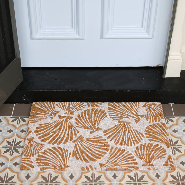 Newport Shell White Doormat - Madras Link