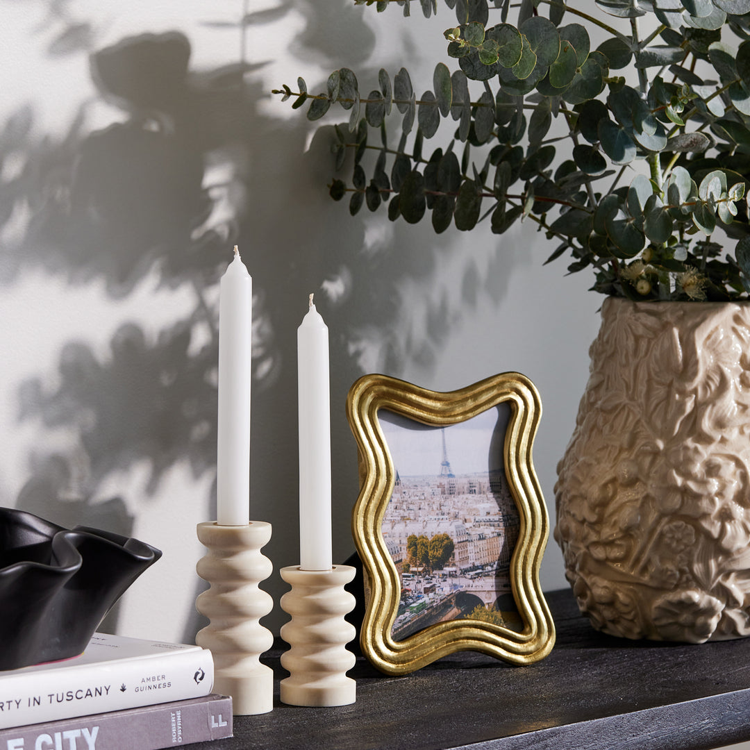 Brass Wavy Photo Frame