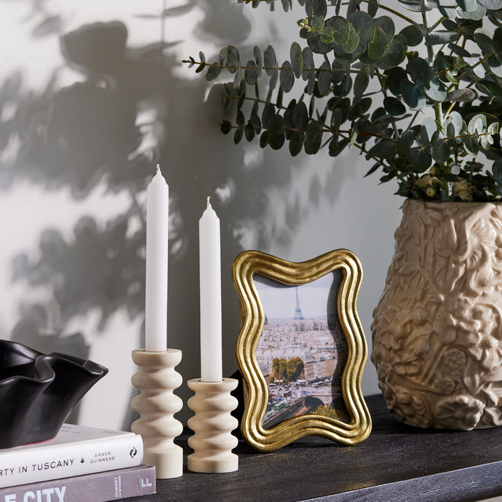 Brass Wavy Photo Frame