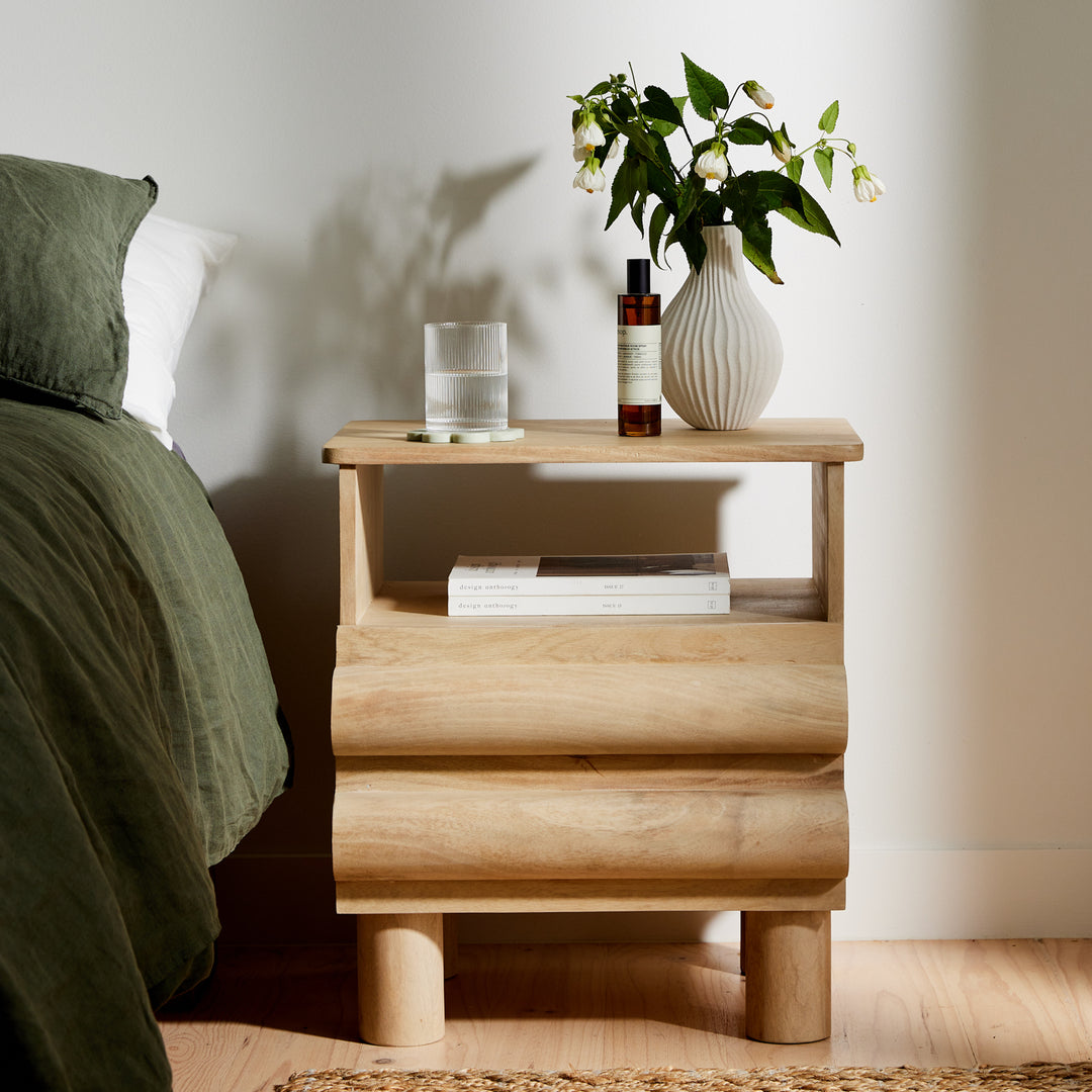 Irving 1 Drawer Bedside Natural