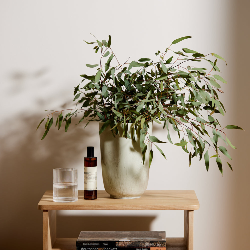 Aries Sage Green Resin Wave Vase - Madras Link