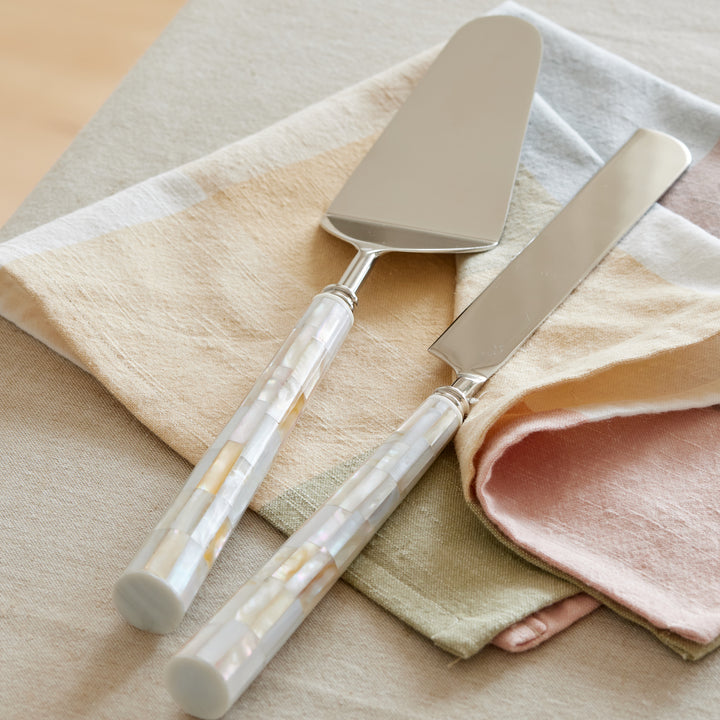 Dover Mother Of Pearl Cake Knife and Slide