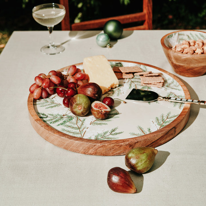 Snowberry Round Platter - Madras Link