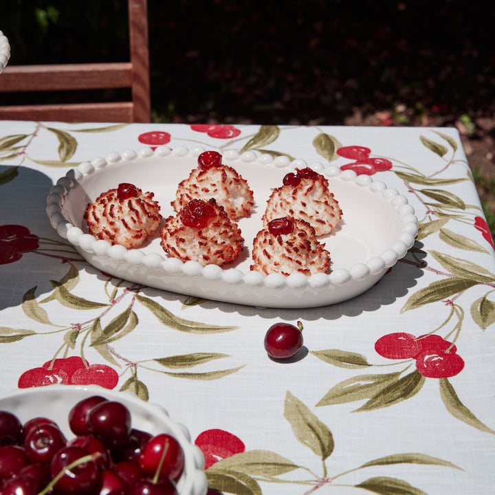 Eden White Oval Platter - Madras Link