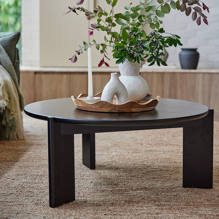 Wilbur Black Coffee Table - Madras Link