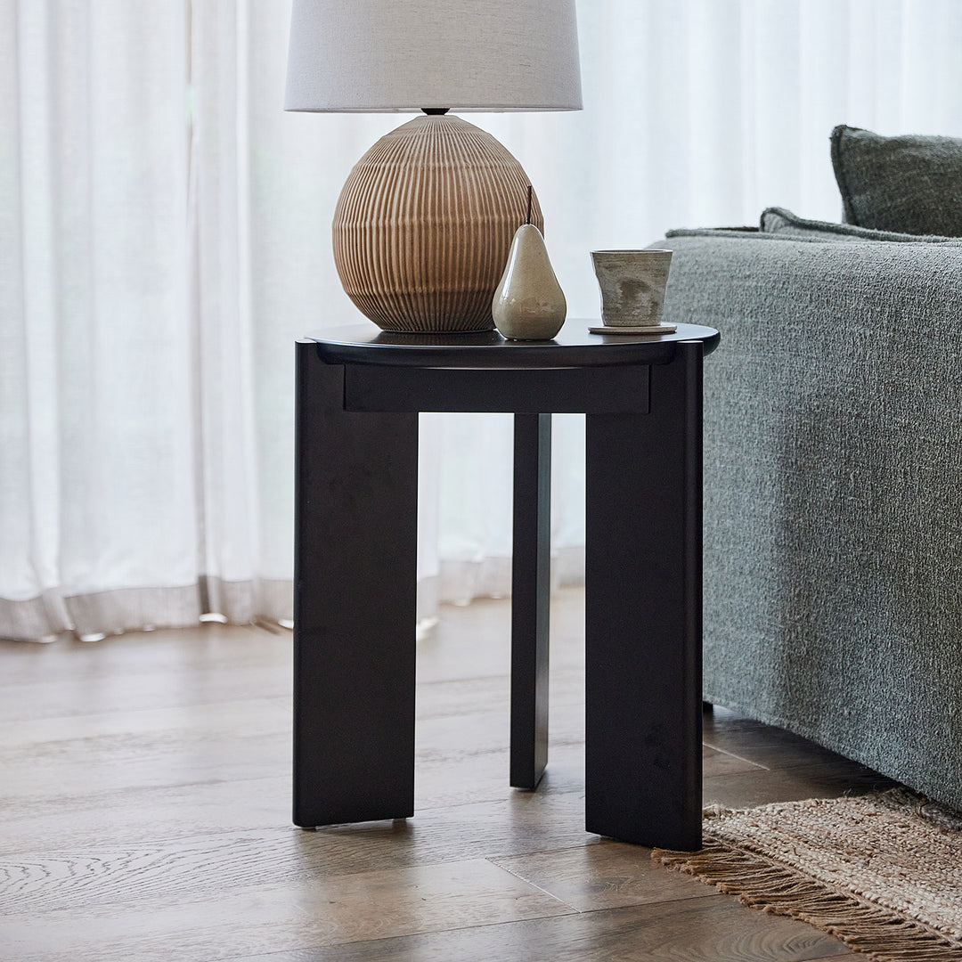 Wilbur Black Side Table - Madras Link