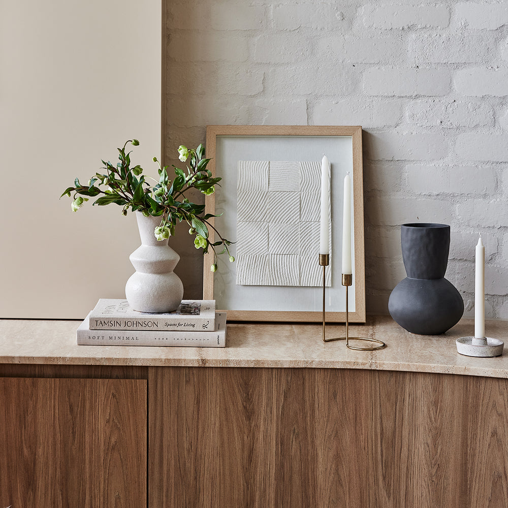 Darcy Charcoal Vase - Madras Link