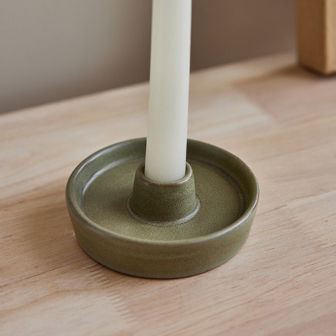 Lucy Green Candle Holder