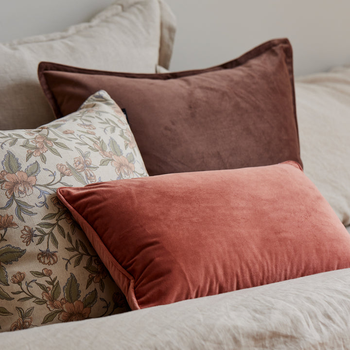 Mira Velvet Mocha Cushion
