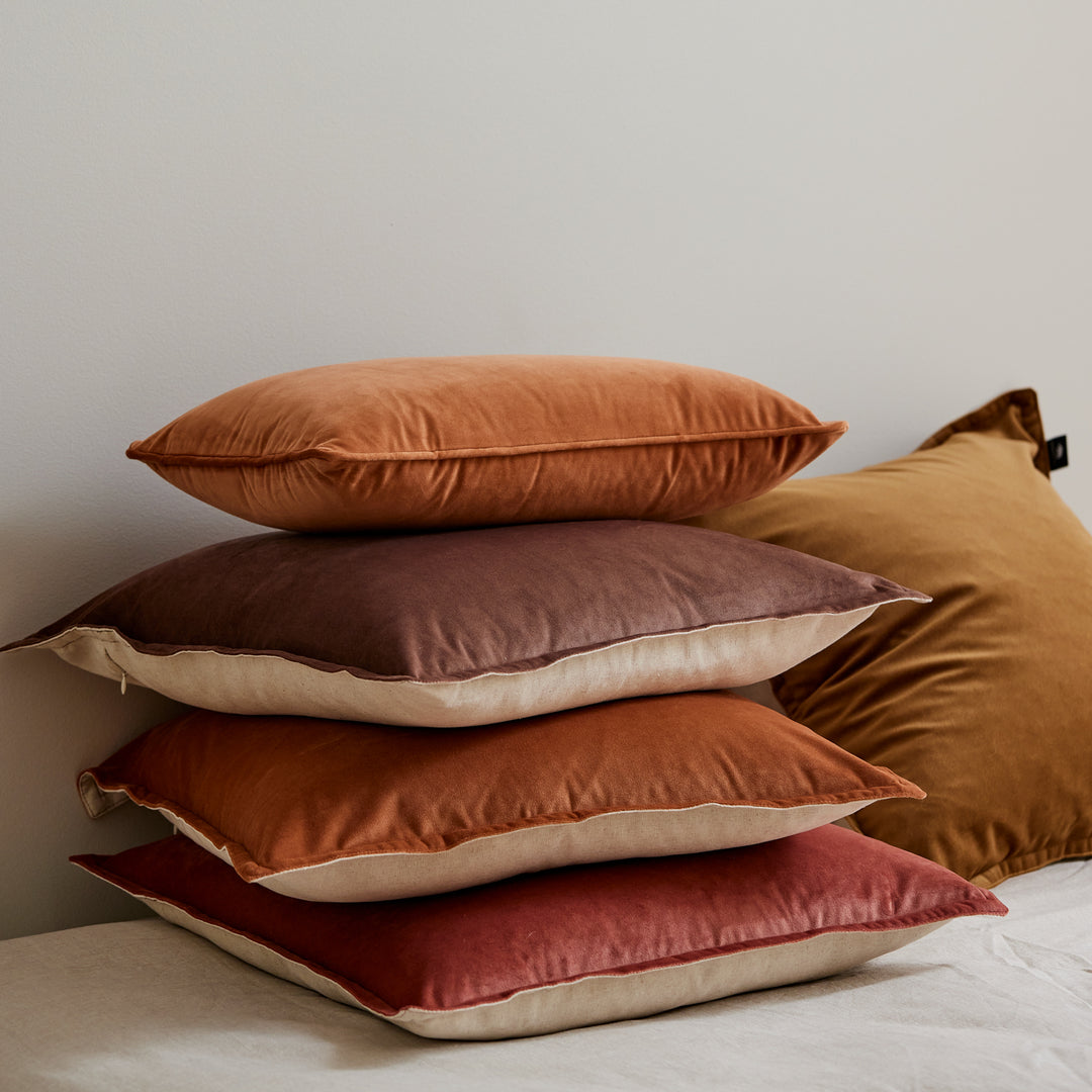 Mira Velvet Clay Cushion
