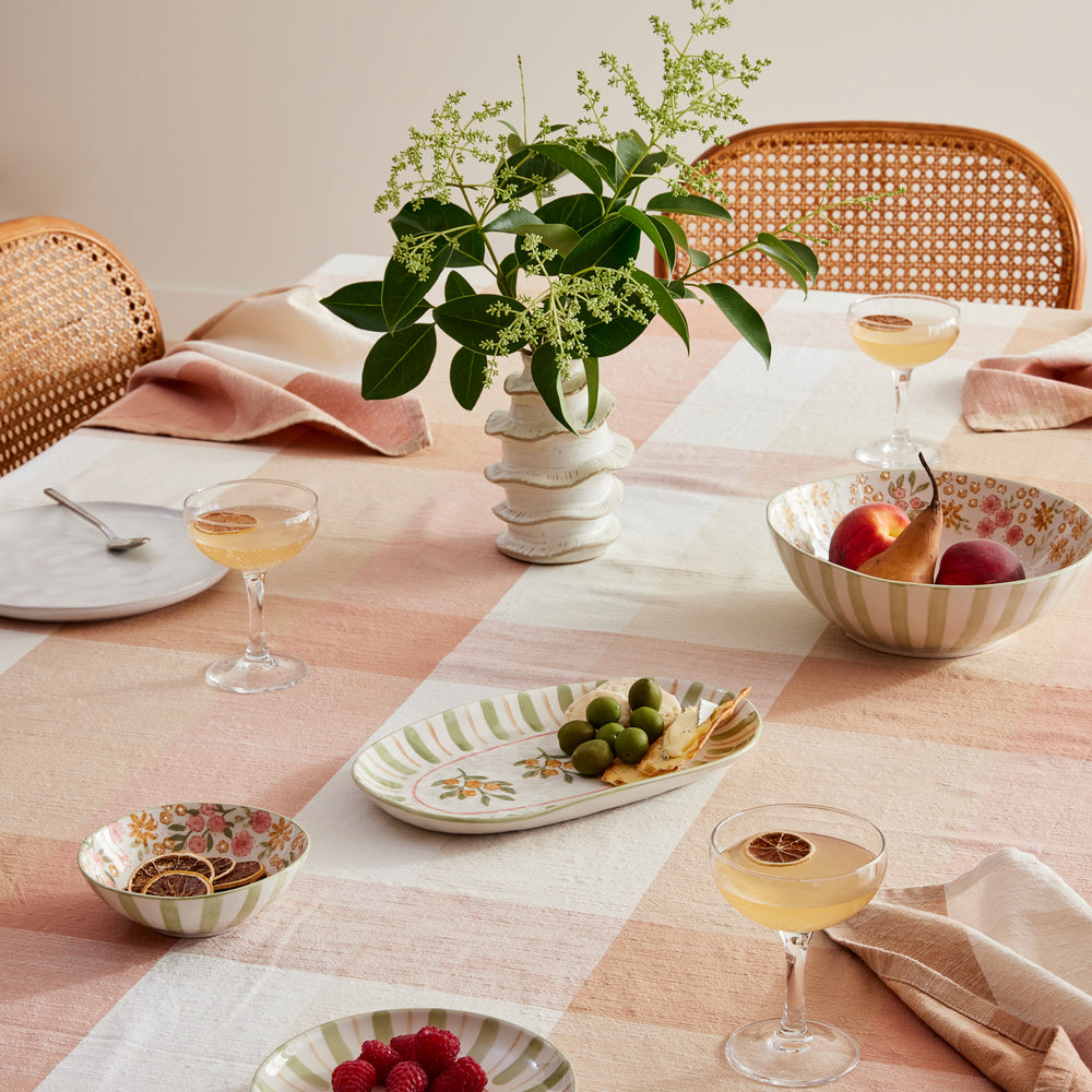 Heide Rust Check Tablecloth - Madras Link