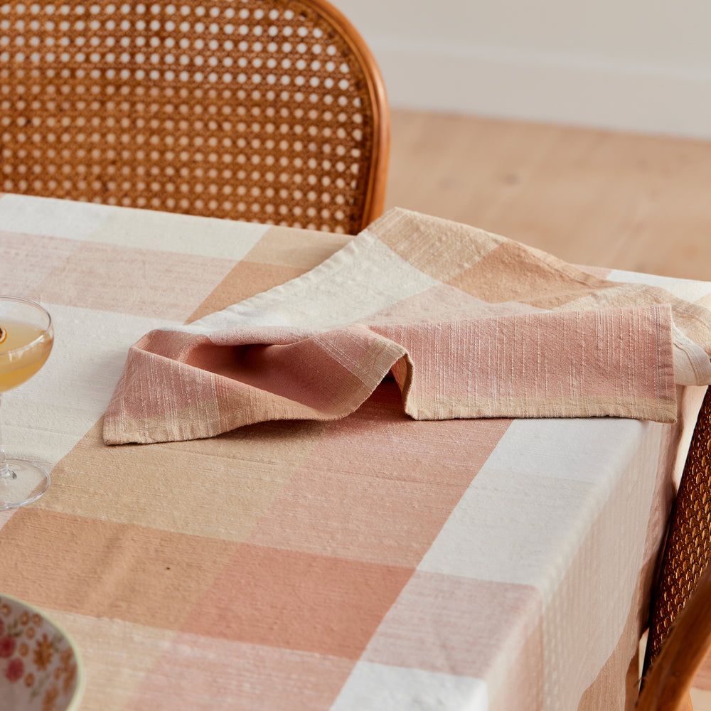 Heide Rust Check Napkin Set of 4 - Madras Link