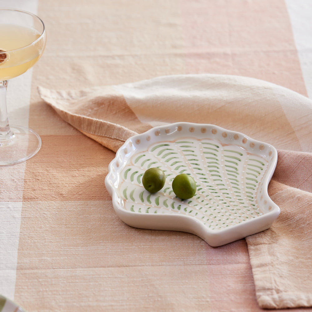 Shell Seafoam/Blush Plate - Madras Link