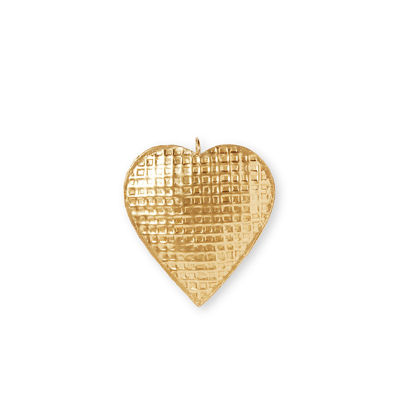 Gold Heart Decoration Small - Madras Link