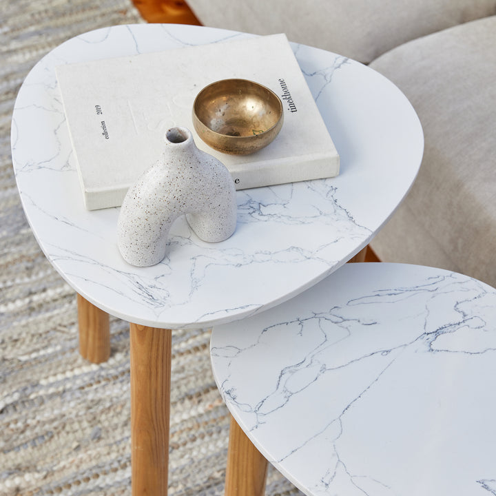 Nigella Marble Nest Tables - Madras Link