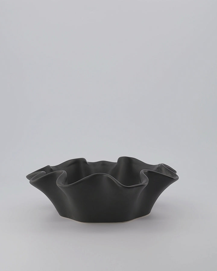 Wave Black Bowl
