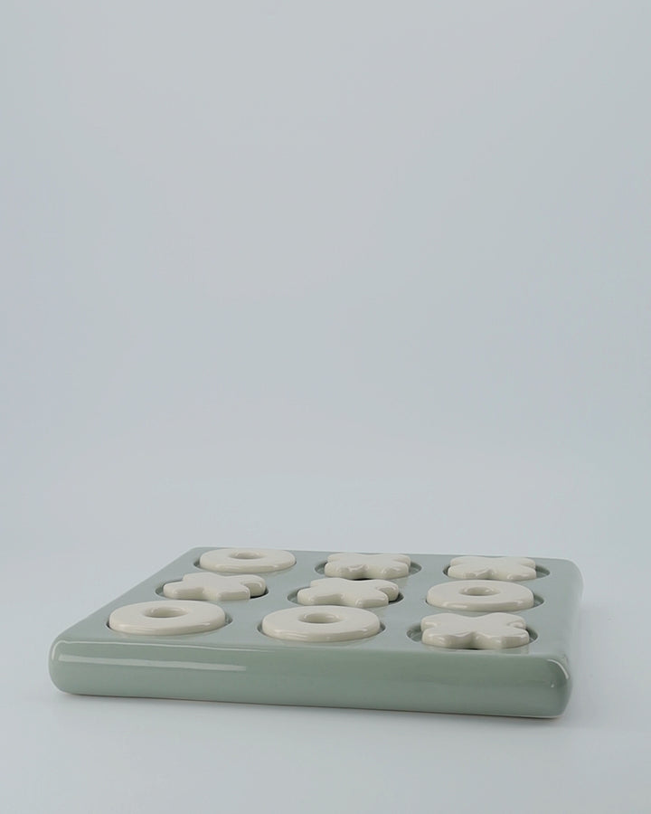 Ceramic Blue/White Tic Tac Toe