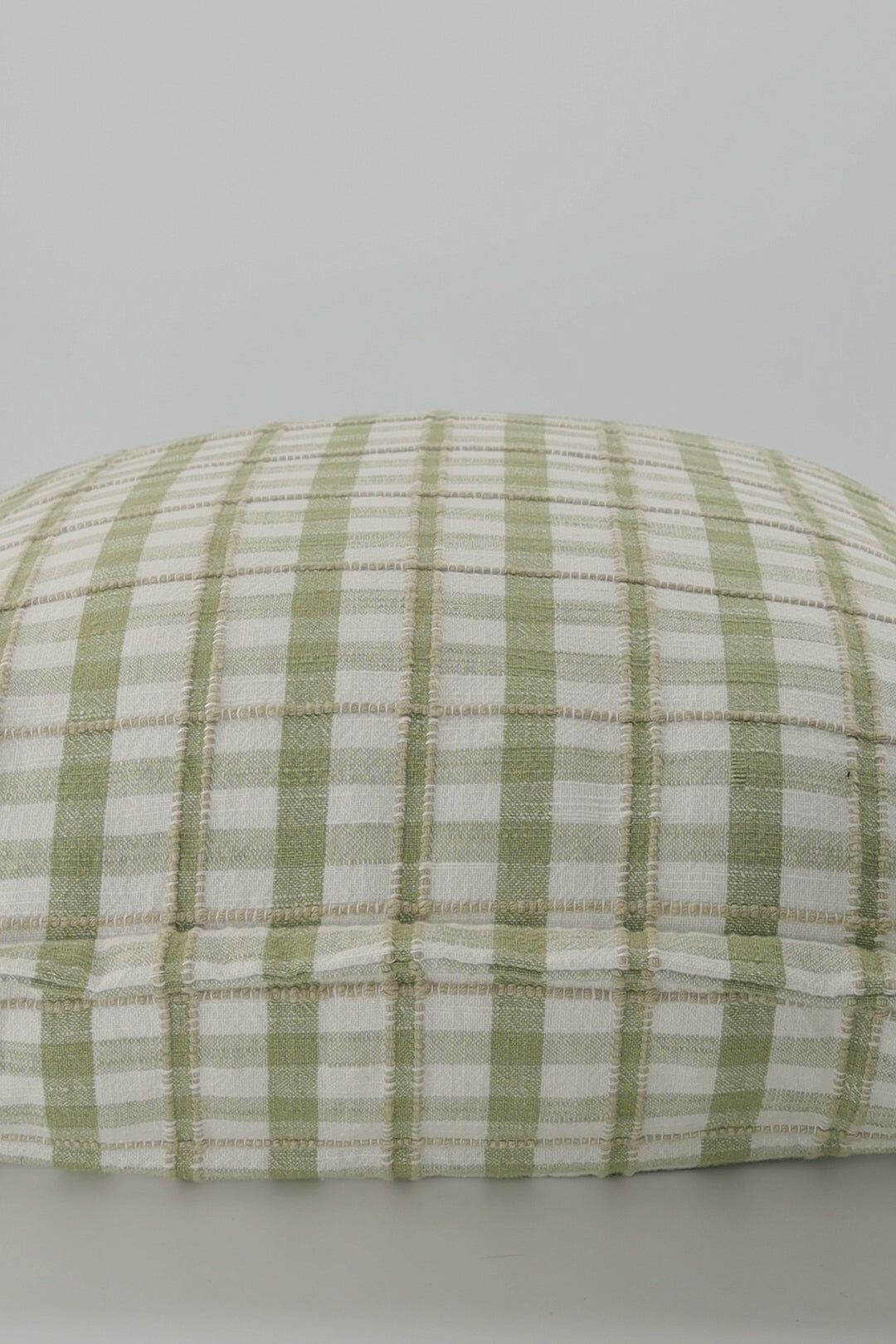Bolton Green/Beige Woven Cushion