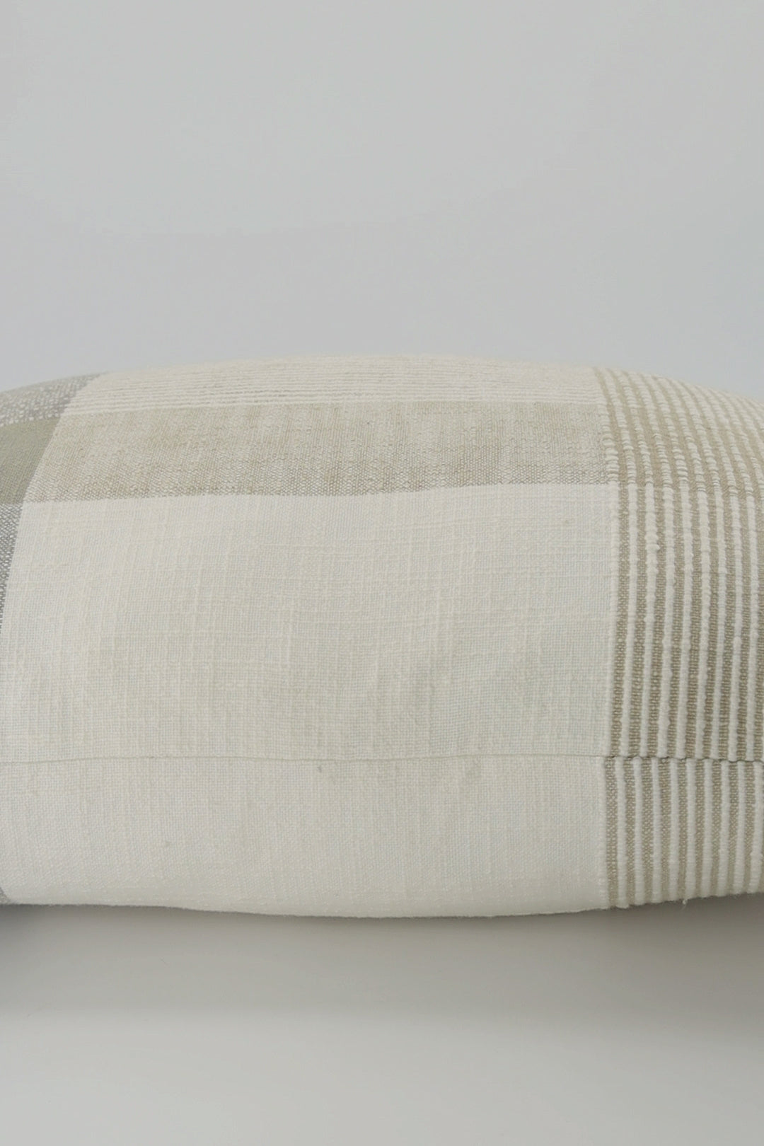 George Charcoal Woven Lumbar Cushion